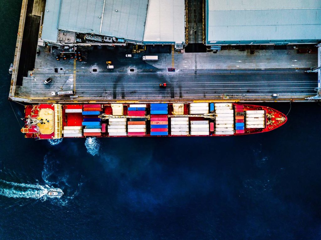 Charter Vessel Unloading at Small Port